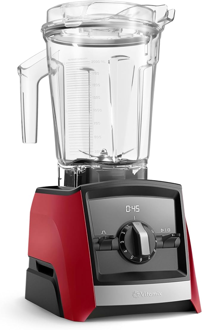 Vitamix A2300 Ascent Series Smart Blender, Professional-Grade, 64 oz Low-Profile Container, Red