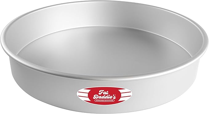 Fat Daddio's Round Cake Pan, 18 x 3 Inch, Silver