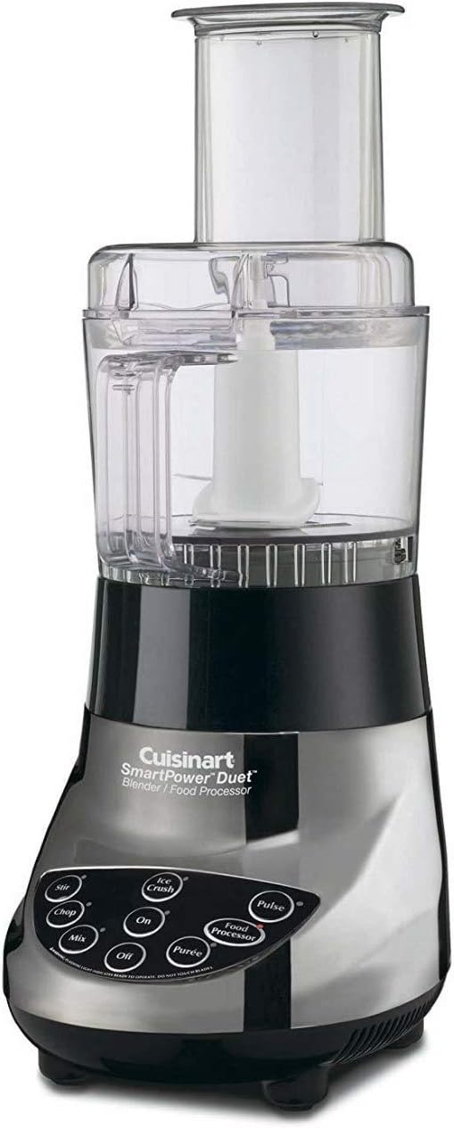 Cuisinart BFP-703BC Smart Power Duet Blender/Food Processor, Brushed Chrome, 3 cup, count of 6