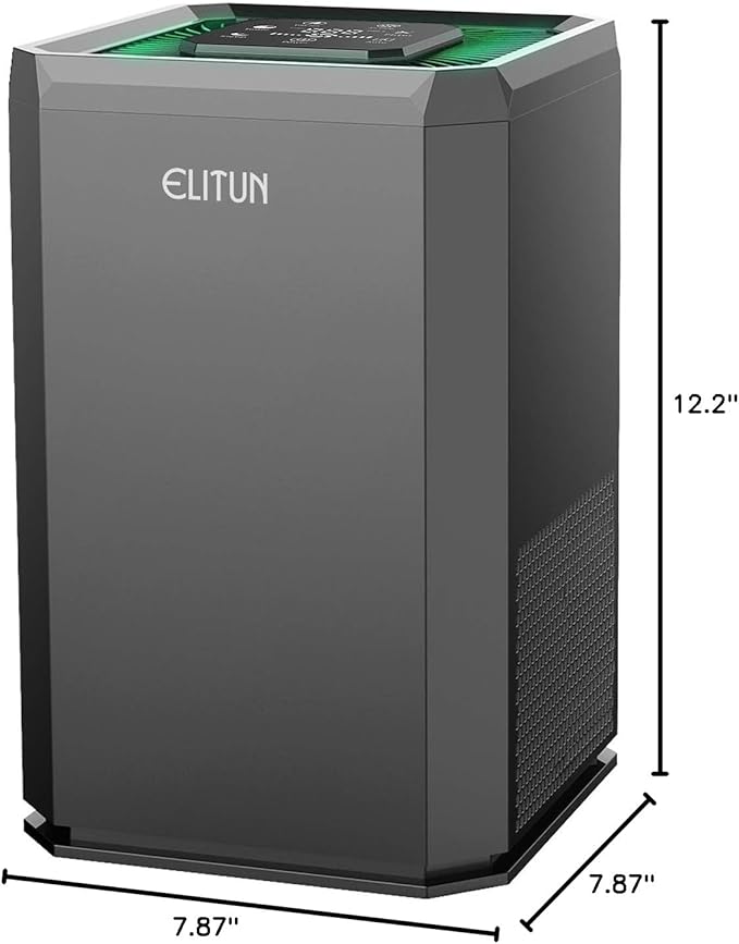 Home Air Purifier for Bedroom Baby Room Living Room Kitchen and Office, Quiet Air Cleaner with H13 True HEPA Filter, Removes Smoke Pet Dander Pollen Dust Odors, 100% Ozone Free