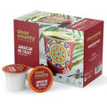 Door County Coffee Jamaican Me Crazy® Flavored Ground - 10 Count Single Serve Cups - Medium Roast - 100% Specialty Arabica - Flavored Gourmet - Rum & Vanilla Flavored