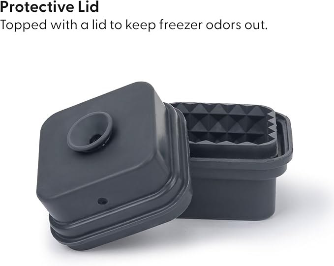 W&P Prism Single Ice Mold, Perfect Etched Large Cube, Slow Melting for Whiskey and Cocktails, Food Grade Premium Silicone, Dishwasher Safe, BPA Free