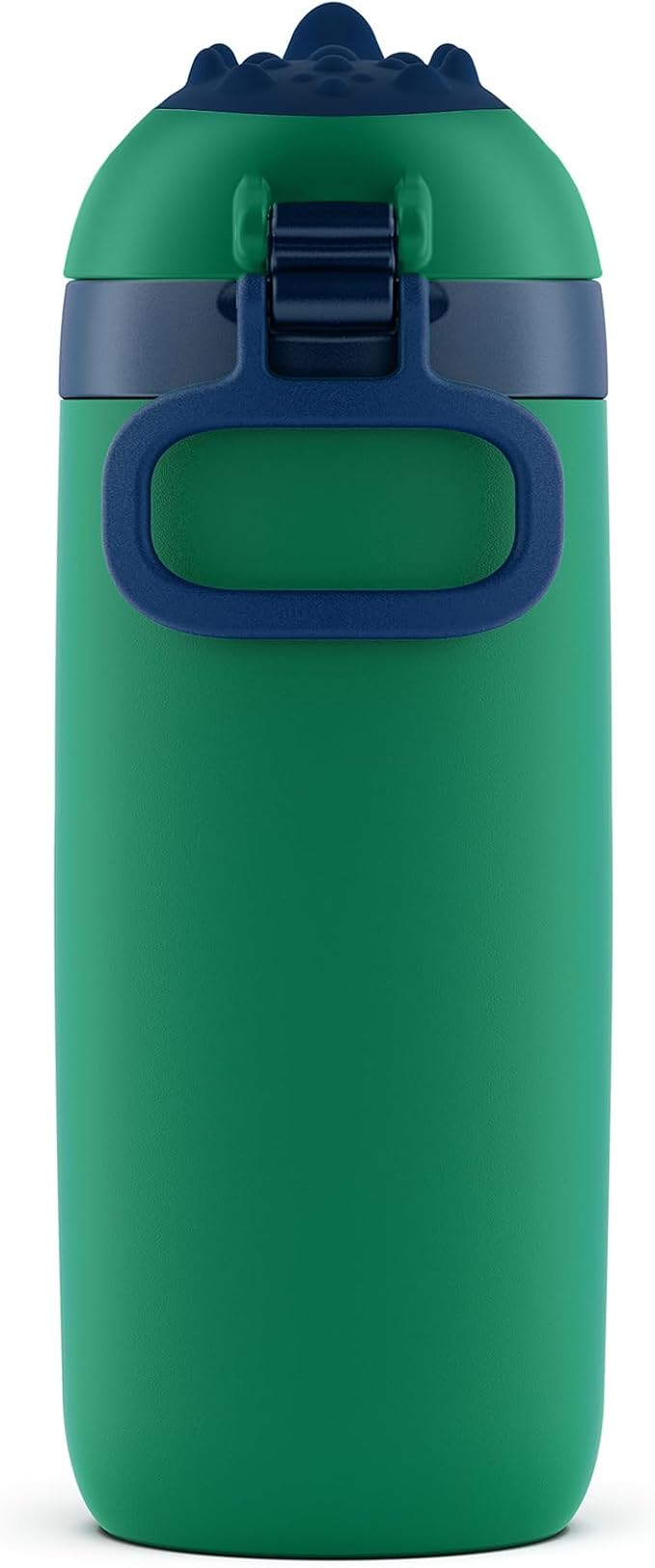Ello Ellies 12oz Vacuum Insulated Stainless Steel Kids Water Bottle with Straw and Built-in Carrying Handle and Leak-Proof Locking Lid for School Backpack, Lunchbox and Outdoor Sports, Dino