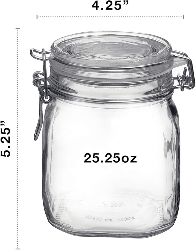 Bormioli Rocco 149280M04321991 food container, 25.25 oz, Clear