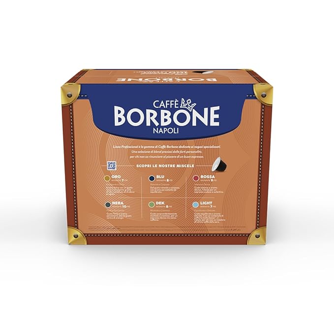 Caffè Borbone Black Blend Nespresso Compatible Espresso Coffee Pods, 100 Count Espresso Pods