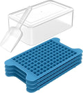 Mini Ice Cube Tray for Freezer: FDDBI Small Ice Trays for Freezer with Bin - 117×4PCS Easy Release Nugget Ice Tray - Crushed Ice Tray with Container