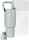 Simple Modern Trek Pivot | 30oz Flip Straw Tumbler with Handle | Water Bottle & Boot | Interchangeable Straw & Chug Lids | Insulated Stainless Steel Jug | Gym Sports Outdoors | Sea Glass Sage