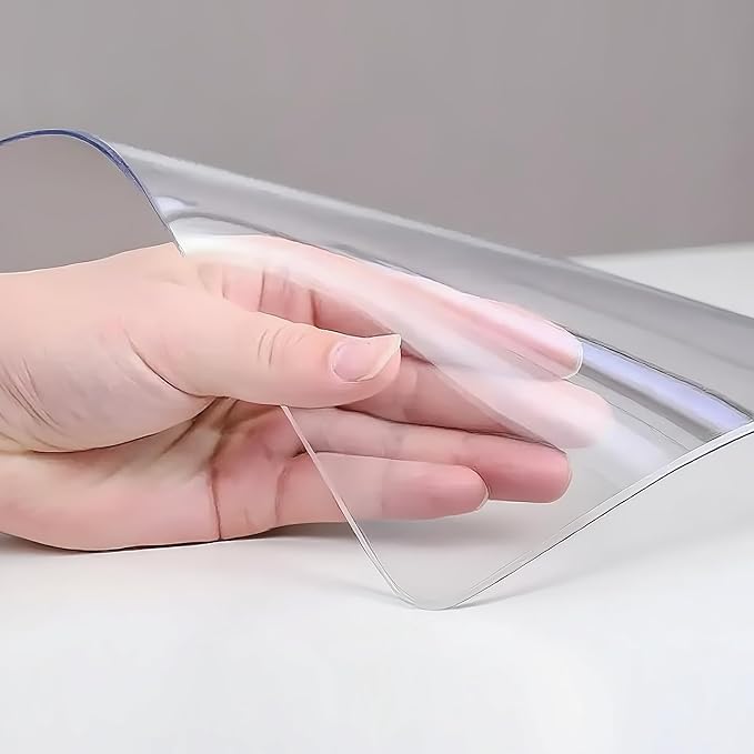Clear Table Protector 30 x 60 Inch, 1.4mm Thick Waterproof PVC Plastic Table Cover, Durable Table Pad for Dining Room, Kitchen, Writing Desk, and Coffee Tables
