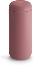 Fellow Carter Move Travel Mug - Vacuum-Insulated Stainless Steel Coffee and Tea Tumbler with Ceramic Interior and Splash Guard, 16 oz Cup - Desert Rose