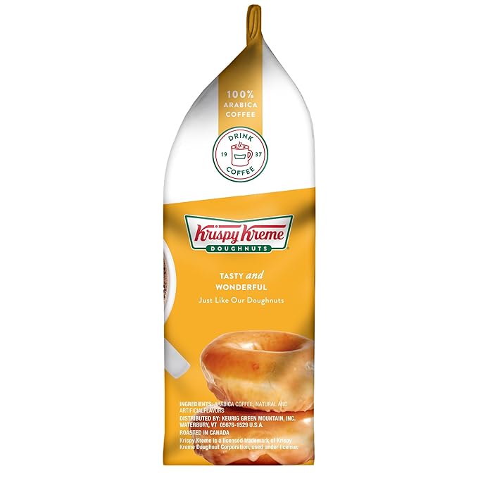 Krispy Kreme Doughnuts Original Glazed Donut Ground Coffee, Bagged 12oz