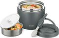 Soup Thermo for Hot Food Adults 32OZ Lunch Containers Wide Mouth Hot Food Jar Vacuum Insulated Stainless Steel Bento Box Leakproof with Spoon (Grey)