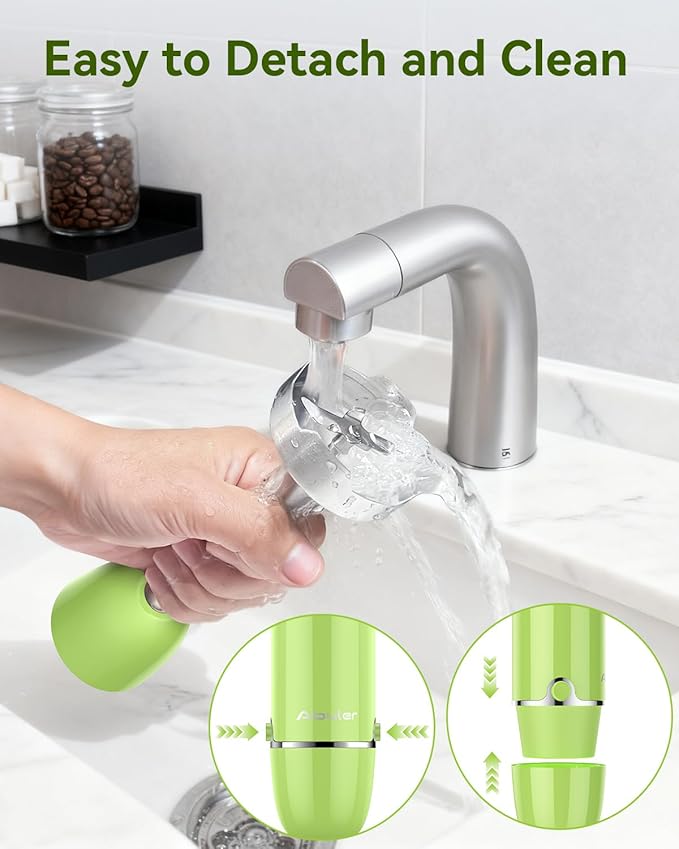 Immersion Blender Handheld 5 in 1 Hand Blender, 1000W Hand Mixer Stick, BPA-Free 12 Speed Handheld Blender with Mixing Beaker, Chopper, Whisk and Milk Frother for Soup, Smoothies, Sauce, Baby Food