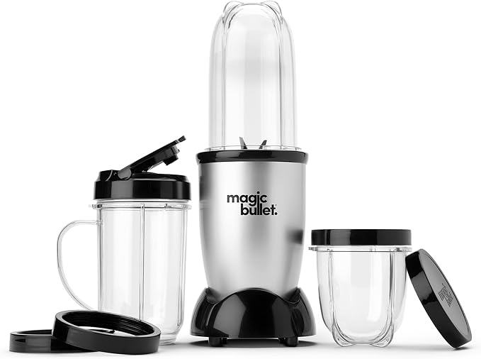 Magic Bullet Blender, Small, Silver, 11 Piece Set (Pack of 2)