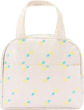 Lunch Bag for Women Men Cute Leather Lunch Tote Bags Reusable Insulated Lunch Box Large Capacity Reusable Insulated Cooler for Work Picnic or Travel