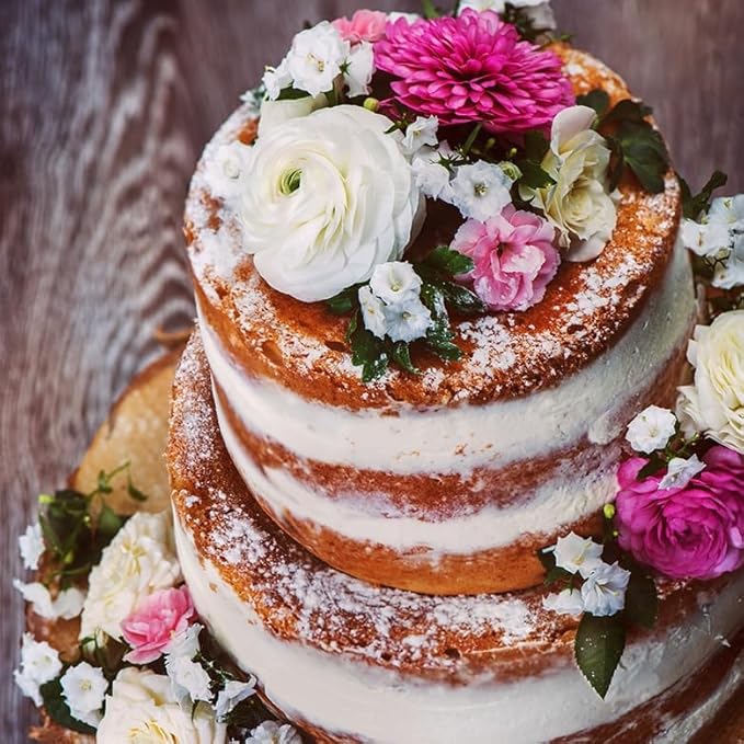 Nordic Ware Prism 9-Inch Round Cake Pan, 2-Pack, Natural