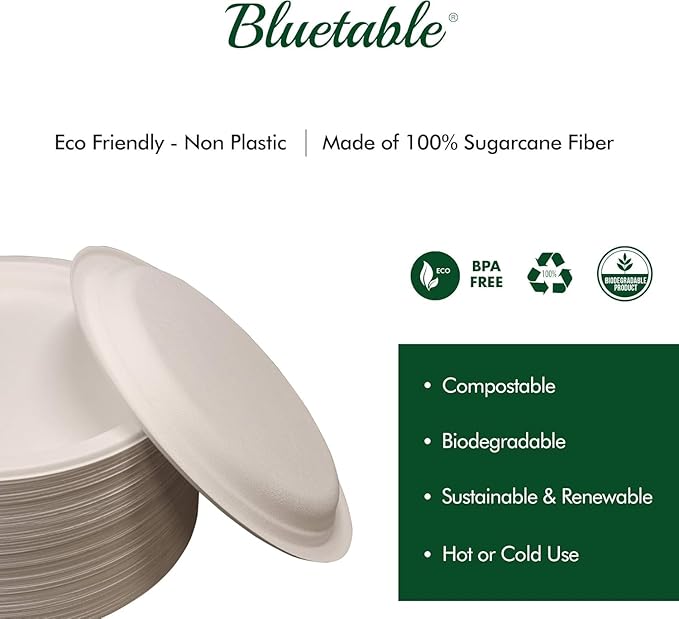 Paper Bowls Disposable Bowls Compostable [500 Pack] Bulk 12 oz Biodegradable Bowl - Case Pack Good For Hot Soup Chili - Made from 100% Sugarcane, Eco Friendly Bagasse Bowls Natural [500 Pack/Case]