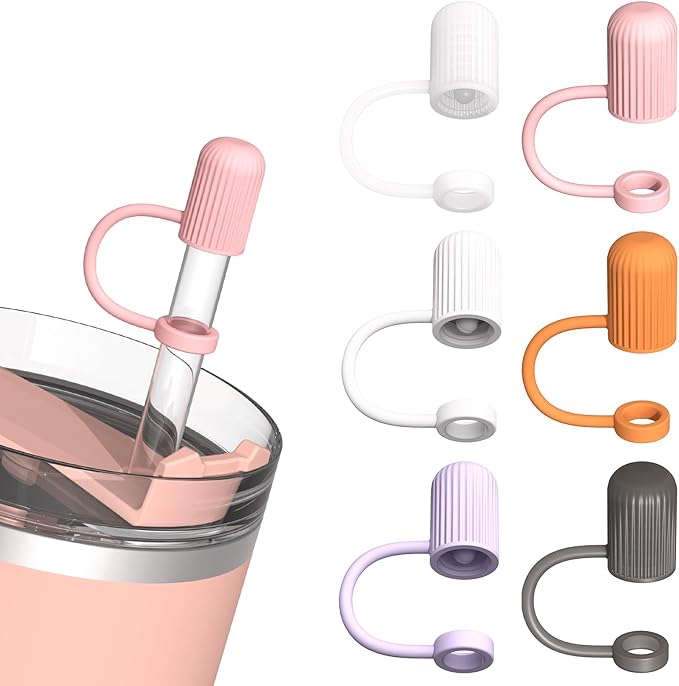 Adjustable Straw Cover for All Brand of Stanley, Simple Modern, Yeti, Owala, Hydro Flask, Reduce, Maars, Meoky, MaxBase, Beast, Hydrapeak and so on, Diameter 6mm-10mm, BPA Free, Dishwasher safe