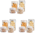 Oggi 4pc Clear Canister Set with Clamp Lids Airtight Containers in Sizes Ideal for Kitchen & Pantry Storage of Bulk, Dry Foods Including Flour, Sugar, Coffee, Rice, Tea, Spices & Herbs (Pack of 3)