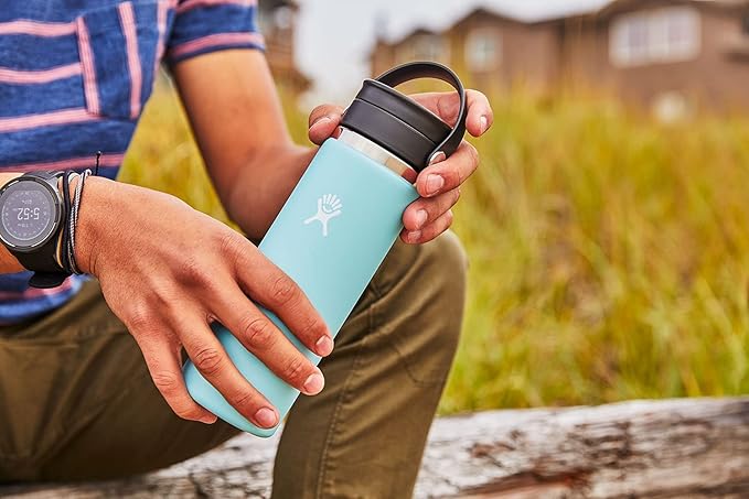 Hydro Flask Flex Sip Coffee Tumbler – Insulated Stainless Steel, Non Spill, Leak Proof Travel Coffee Cup 16 Oz White