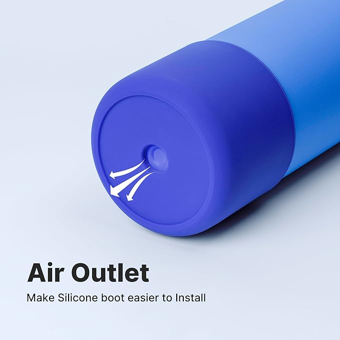 Silicone Water Bottle Boot for Owala 14/16oz, Anti-Slip Protective Sleeve Bottom Bumper Protector for Owala Kids 12 oz Tumbler, Flip 14 oz and FreeSip 16 oz Water Bottle (Navy)