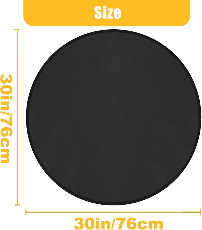 30" Round Grill Mat, Fire Pit Mat Fireproof Under Grill Oil-Proof Waterproof BBQ Pad for Outdoor Grill Accessories, Heat Resistant Protective Deck and Patio Fire Resistant Pad