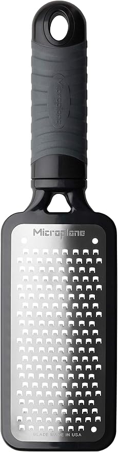 Microplane Home Series Multipurpose Coarse Grater - Easy to Use, Perfect for Everyday Cooking (Black)