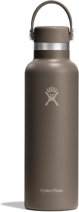 HYDRO FLASK Water Bottle - Insulated Stainless Steel - Non Spill, Leakproof in 21 Oz Sandpiper