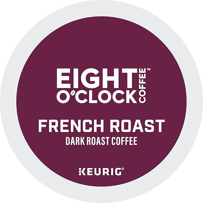 Eight O'Clock Coffee French Roast, Single-Serve Coffee K-Cup Pods, Dark Roast, 60 Count