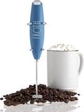 Rae Dunn Milk Frother- Handheld Electric Drink Mixer, Handheld Electric Milk Frother, Coffee Frother, Hand Blender, Frappe Maker, Handheld Latte Maker Milk Foamer (Navy)