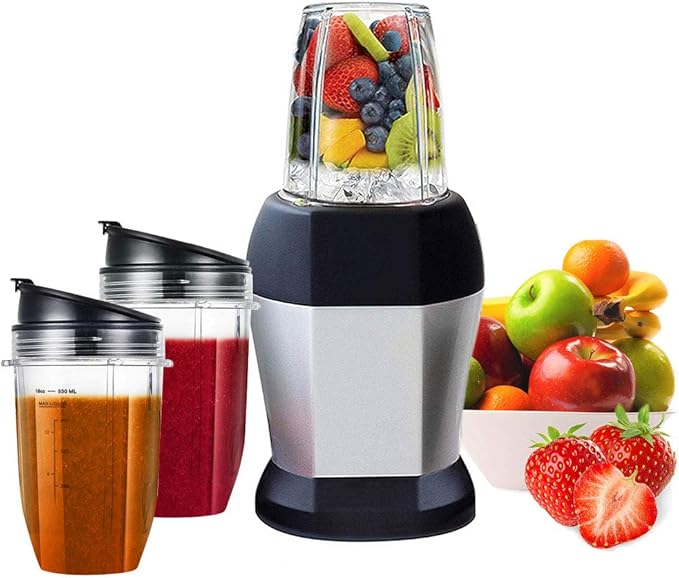Blender Cups Fit for Ninja, Replacement Parts 18OZ Cups with Sip & Seal Lids, Blender Accessories Compatible with Nutri Ninja Auto IQ Series BL480 BL481 BL482 BL490 BL640 BL680 BL450 BL482(2 Pack)