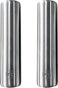 Outset Stainless Steel Cylinder Ice Packs, Set of 2 Reusable Travel Coolers, 6.3" x 1.6”