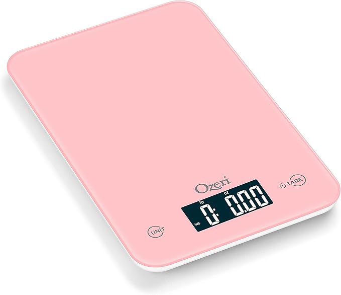Ozeri Touch Professional Digital Kitchen Scale (12 lbs Edition) in Tempered Glass
