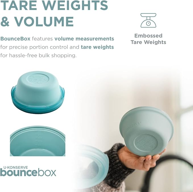 U Konserve Platinum Silicone Food Storage Bento Box Dual Seal Container - Leak Proof, Shatter Proof, Dishwasher Safe, Plastic Free - 8oz (Night Harvest)