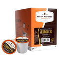 Fresh Roasted Coffee, Verroccio Italian Craft Artisan Blend, Dark Roast, Kosher, 24 Pods for K cup Brewers