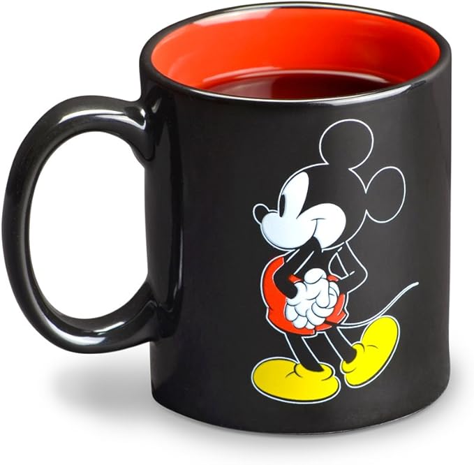 Disney Mickey Mouse Mug Warmer with 12 oz Mug by Select Brands - Coffee Cup Warmer with Ceramic Mug Included - Electric Warmer Plate for Home & Office - Disney Kitchen Accessories - Mickey Mouse