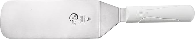 Mercer Culinary Millennia Turner Handle, 8 Inch x 3 Inch Blade, White Handle