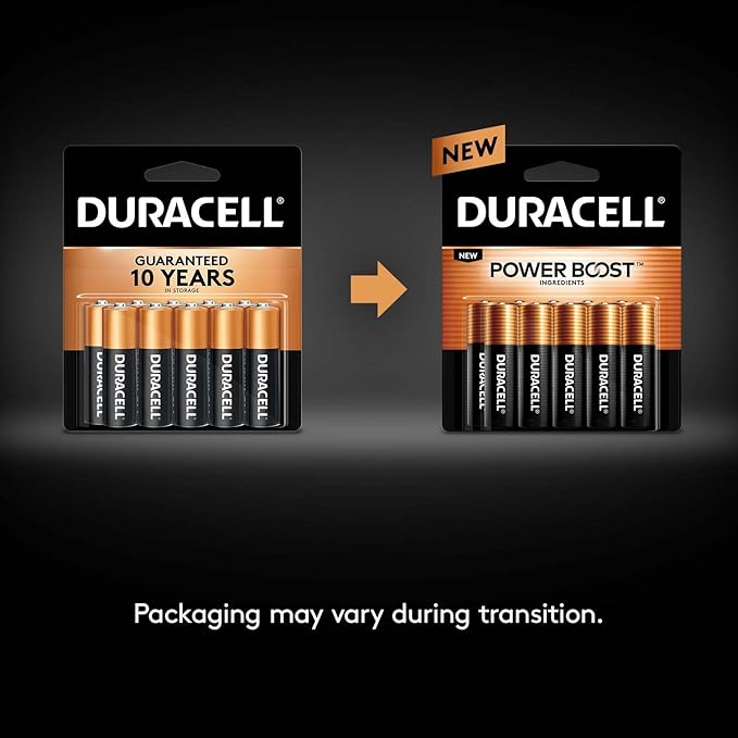 Duracell Coppertop AAA Batteries with Power Boost Ingredients, 8 Count Pack Triple A Battery with Long-Lasting Power, Alkaline AAA Battery for Household and Office Devices (Pack of 3)