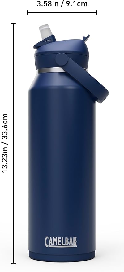CamelBak Thrive Flip Straw Insulated Stainless Steel Water Bottle Navy, 40oz