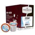 Fresh Roasted Coffee, Coconut, Flavored Coffee Pods, 24 Count