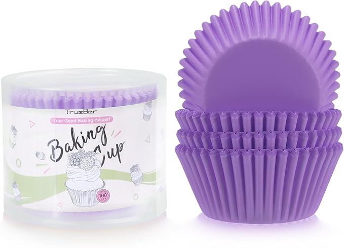 Baking Cups, 100 pieces Cupcake Wrappers Nonstick Muffin Molds Holders for Wedding, Birthday, Baby Shower or Holiday Party