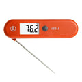 ThermoWorks SIZZLE Digital Meat Thermometer – Instant Read in 2 Seconds, Waterproof, Folding Probe with Magnetic Back, Auto-Rotating Backlit Display, for Cooking Food, Grill & BBQ - Cayenne Pepper Red