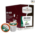 Fresh Roasted Coffee, Irish Cream, Flavored Coffee Pods, K-Cup Compatible, 24 Count