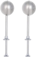 HULISEN Set of 2 Flour Duster for Baking, Powdered Sugar Shaker Duster, 18/8 Stainless Steel Pick Up and Dust Flour Sifter with Spring-operated Handle for Easy One-handed Operation