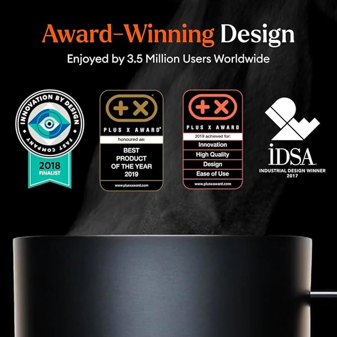 Ember Temperature Control Smart Mug 2, 10 Oz, App-Controlled Heated Coffee Mug with 80 Min Battery Life and Improved Design, Black