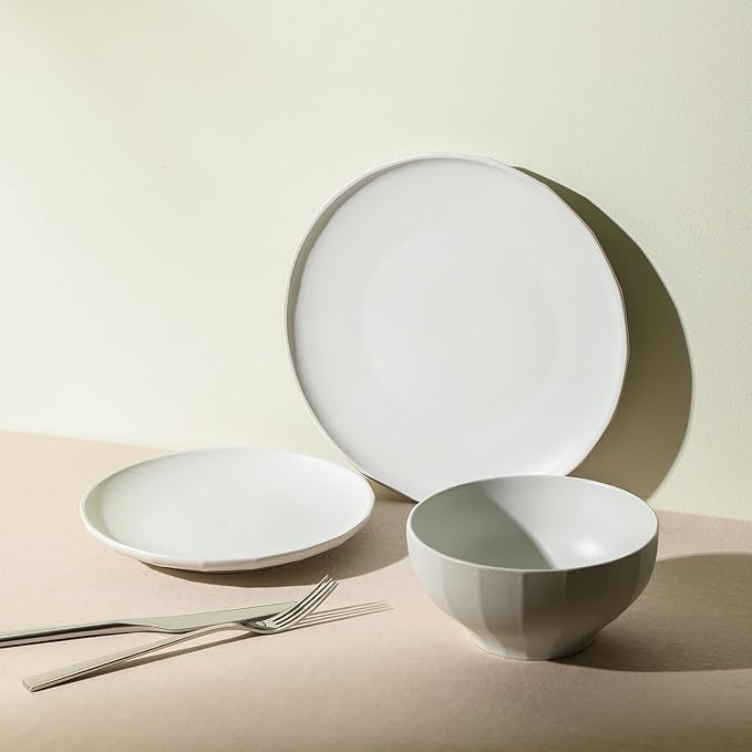Stone Lain Rio 24-Piece Dinnerware Set Stoneware, Beige