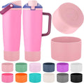Mity rain 2PCS Protective Silicone Boots for Owala 30oz & 40oz FreeSip Sway Bottles & Tumblers - Accessories for owala, Enhances Stability & Prevents Scratches (Light Pink)