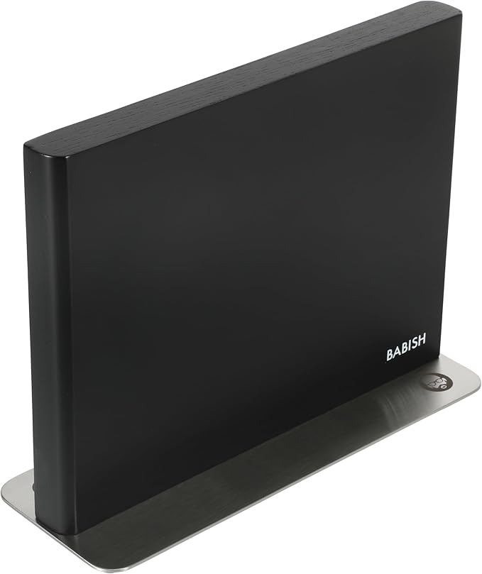 Babish Magnetic Knife Double Sided Block Holder (11" X 8.5" X 4") w/Anti Skid Base