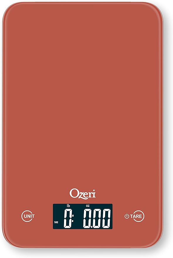 Ozeri Touch Professional Digital Kitchen Scale (12 lbs Edition) in Tempered Glass