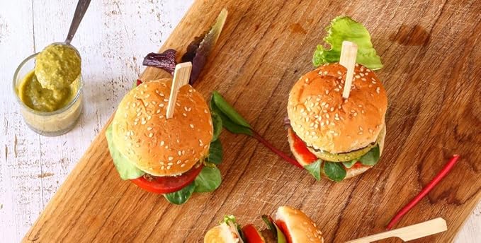 Gmark Bamboo Paddle Skewers 8" 100pc/Bag, Kabob & BBQ Skewers for Outdoor Grilling GM1076
