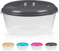 DecorRack XX-Large Food Storage Container, 236 oz, BPA Free Plastic, Multipurpose Plastic Storage Container, Round Cake Dough Riser Bowl with Lid, Random Color (1 Pack)